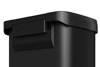 Garvee 21 gal / 80 L Metal Trash Can with Lid, Large Garbage Can for Kitchen, Rustproof Step-on Kitchen Metal Trash Bin with Liner Rim, Rear Handle, Soft Close Plastic Lid, Black