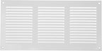 Repa Market 2-Pack 12x6 Inch Air Vent Cover/White Galvanized Steel Louvered Grill Cover with Mesh Screen/Wall or Ceiling Vent/Durable Flush Mount HVAC Register for Indoor and Outdoor Ventilation