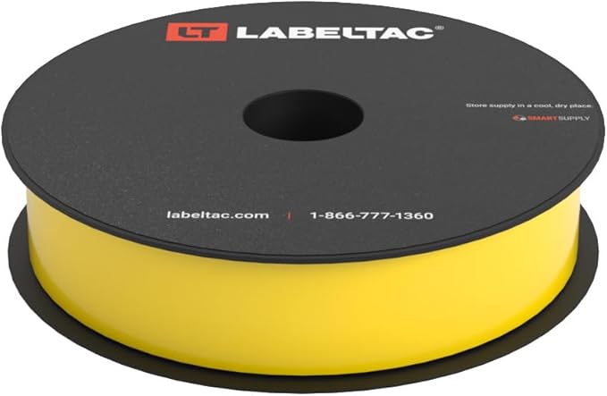 LabelTac 4 and Pro Model Indoor/Outdoor Rack Label Supply 1" x 150' Yellow