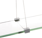 Spancraft Glass CR-10x33-Brushed Steel Crane Glass Shelf, Brushed Steel, 10" x 33"