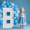 PRELIFE MEMORY 3FT/36 Inch Light Up Marquee Letter A-Z, Cold White Frame KT Board Plug-in KT Board with Bracket White LED Party Decorative Light Decoration for Birthday Party Anniversary (Letter B)