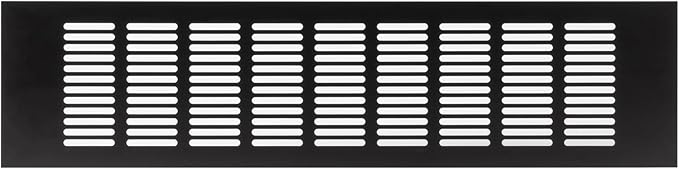 Vent Systems 15.75 x 3.94 (Outer Size) Air Supply Ventilation Grille - Pack of 2 - Brown Aluminum Rectangle Intake/Exhaust Door Vent Deflector - HVAC for Home Improvement Floor, Wall Duct Cover