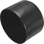 uxcell 4pcs Rubber End Caps 56mm ID Vinyl Round End Cap Cover Screw Thread Protectors Black, 40mm Height