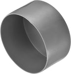 uxcell 4pcs Rubber End Caps 85mm ID Vinyl Round End Cap Cover Screw Thread Protectors Dark Grey, 50mm Height