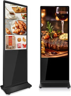 55 Inches Indoor Digital Signage Display Floor Standing Advertising Kiosk Android System with WiFi HDMI/USB Input Auto AD Player (Non-Touch Screen, 55 Inches)