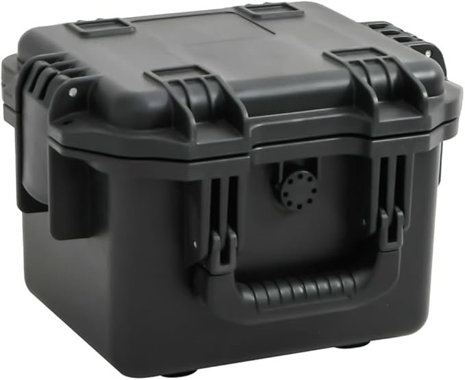 PP Portable Flight Case, Lockable Tool Box for Transportation Travelling, Protective Equipment Case, 11.8"x9.6"x7.9", -290