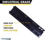 Kable Kontrol Atlas Heavy Duty Cable Protector Ramp - 2 Channel Bulk Wholesale Pallet - 60 Pcs - 40” Long Black & Yellow - 24,000 Lbs Capacity - Rubber Speed Bump Wire Protector Cord Cover - CP9987