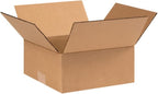 Secure Seal - 100 Pack of 9x9x3” Corrugated Cardboard Packing Shipping Mailing Moving Carton Boxes Cube