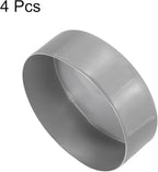 uxcell 4pcs Rubber End Caps 5 15/16"(150mm) ID Vinyl Round End Cap Cover Screw Thread Protectors Dark Grey, 50mm Height