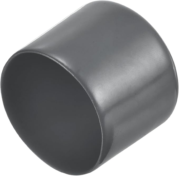 uxcell 4pcs Rubber End Caps 1 7/16"(36mm) ID Vinyl Round End Cap Cover Screw Thread Protectors Dark Grey, 30mm Height