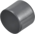 uxcell 4pcs Rubber End Caps 1 7/16"(36mm) ID Vinyl Round End Cap Cover Screw Thread Protectors Dark Grey, 30mm Height