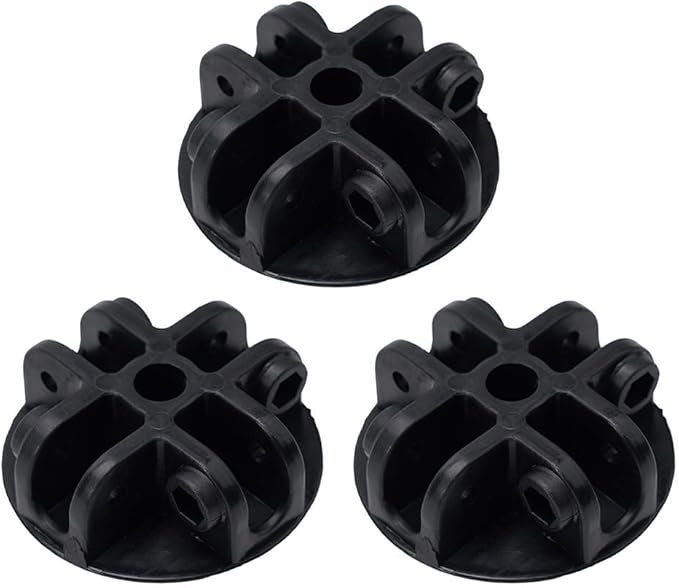 Tent Plastic Top Cover, Pop-up Canopy Connector, 4-Way Center Bracket Connector Black Gazebo Accessories, Tent Cooling Tent Plastic Accessories(3pcs)