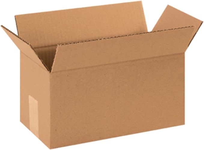 Secure Seal - 12x6x6 Pack of 50 Corrugated Cardboard Packing Shipping Mailing Moving Carton Boxes