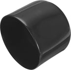 uxcell 4pcs Rubber End Caps 59mm ID Vinyl Round End Cap Cover Screw Thread Protectors Black, 40mm Height