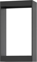ROOMTEC 25.5" Double Hanging Closet Unit, Modular Closet System with Hanging Rod, Wardrobe Organizer for Bedroom or Walk-in Closet, Wall Mounted, Customizable Clothes Storage Unit, Black