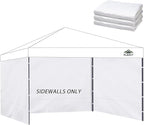 Instant 3pcs Canopy Sidewalls for 12x12 Pop Up Canopy Tent, 300D Waterproof Material for Outdoor Events, Vendor Booths, and Privacy (Sidewalls Only, Canopy Not Included)(White, 12x12ft-3pcs)