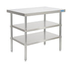Stainless Steel Table Commercial Stainless Steel Prep Table 18 x 30 Inch, NSF Metal Commercial SS Kitchen Prep Worktable for Restaurant Kitchen Garage Warehouse