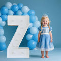 PRELIFE MEMORY 3FT/36 Inch Light Up Marquee Letter A-Z, White Frame KT Board Plug-in KT Board with Bracket White LED Party Decorative Light Decoration for Birthday Party Anniversary (Z)