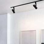 mirrea 5-Color Zoomable LED Track Lighting Heads H-Type Dimmable, 13.5W Black Ceiling Fixtures for Kitchen, Modern Accent Light, 2700-5000K Adjustable, Beam Angle 24°-60°, CRI90+, Pack of 6