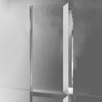 CiaoHER 2in Thickness Beveled Solid Acrylic Display Block Clear Polished Pedestal Stand Riser Solid Base (6x12)