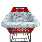 Pozico Baby Shopping Cart Cover & High Chair Cover – Machine Washable, Grocery Cart Cover for Babies with Portable Cloth Bag Included, Owl Design