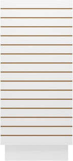 49.5”W x 24”D x 54”H - Retail Slat Wall Gondola Display with 3” Slatwall Units，White Versatile H-Unit Slatwall Display Stand