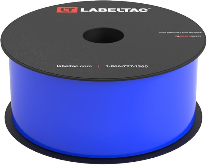 LabelTac 4 and Pro Model Indoor/Outdoor Rack Label Supply 2" x 150' Blue