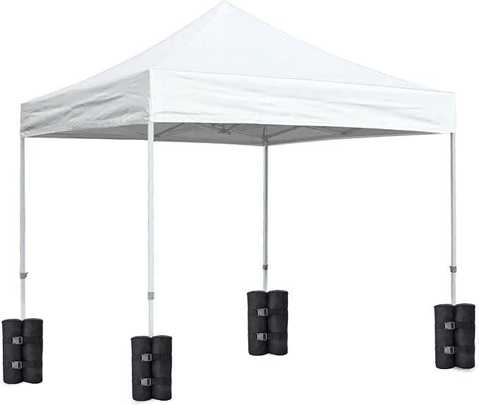 320 lbs Canopy Weights Sand Bags Set of 4,1680D Heavy Duty Extra Large Size Canopy Weight Bags Pop up Canopy Tent, Instant Outdoor Sun Shelter, Patio Umbrella