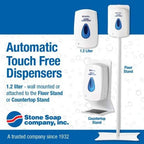 Automatic or Manual Hand Sanitizer Dispenser, Touch-Free Designed for Wall Mounting or an Optional Floor or Counter Stand (1.2 L/40.5 oz. Automatic Dispenser)