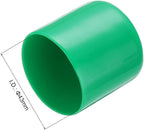 uxcell 10pcs Rubber End Caps 43mm ID Vinyl Round End Cap Cover Screw Thread Protectors Dark Green