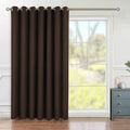 BGment Brown Sliding Door Curtain 84 Inches Long, Wide Room Divider Privacy Curtain for Bedroom, Thermal Curtain for Glass Door Room Darkening Noise Reducing, 1 Panel, Each 100 Inch Wide