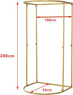 Clothing Store Fitting Room with Shading Curtain, Portable Temporary Mobile Privacy Protection Dressing Room, Foldable Mall Simple Changing Room and Temporary Mobile Room, 200x100x95cm (Beige)
