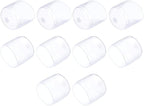 uxcell 10pcs Rubber End Caps 25mm(1") ID Vinyl Round End Cap Cover Screw Thread Protectors Clear