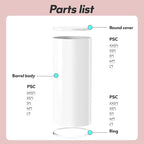 3PC Cylinder Pedestal for Party, Large White Cake Stand, Pedestal Display Plinth Pillars for Wedding Ceremony Birthday Party Art Decor--35.4''(L),29.5''(M),23.6''(S)