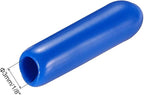 uxcell 20pcs Rubber End Caps 3mm(1/8") ID Vinyl PVC Round Tube Bolt Cap Cover Screw Thread Protectors Blue
