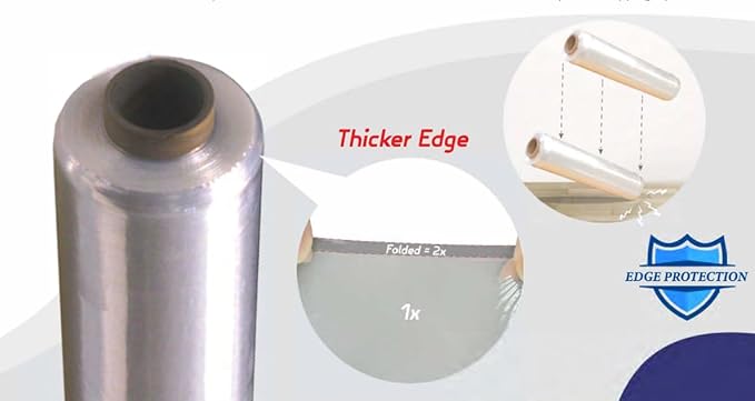 24 Rolls 18" x 1500 FT Pre-Stretched Stretch Wrap 33 Gauge (80G Equivalent) Clear Hand Shrink Pallet Wrap Film for Moving and Warehouse - Shipping Depot