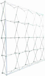 Custom Fabric Pop Up Straight Display, Trade Show Display Backdrop Booth, Hook and Loop Step and Repeat Backdrop for Trade Show Backdrops (Graphic with Frame, 10ftx10ft)