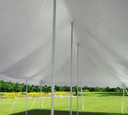 TentandTable 20' x 40' Premium Canopy Tent, White, Outdoor Pole Tent, 80-160 Person Capacity for Parties, Weddings, Events, Commercial and Residential Use, Large Heavy Duty Vinyl Canopy Tents