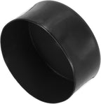 uxcell 4pcs Rubber End Caps 120mm(4 3/4 Inch) ID x 80mm(3 1/8 Inch) H Vinyl Round End Cap Cover Screw Thread Protectors Black