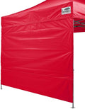 Eurmax USA Instant Canopy SunWall 10FT Pop Up Canopy Wall Sidewall with Horizontal Strap ONLY,1 Pack Sidewall(Red)