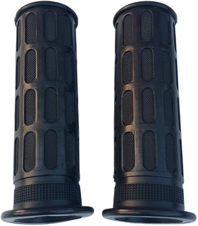 2Pcs Rubber Nonslip Handlebar Grips Bike Handle Grips Rubber Mountain Bike Handlebar for Wheelbarrow, Tractors, Mowers