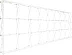 Custom Fabric Pop Up Straight Display, Trade Show Display Backdrop Booth, Hook and Loop Step and Repeat Backdrop for Trade Show Backdrops (Graphic with Frame, 30ftx8ft)