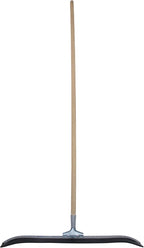 MARSHALLTOWN Asphalt Squeegee, 24 Inch Neoprene Curved Blade, 60 Inch Wood Handle, Spread Sealer Over Asphalt, Reversible, RED700247