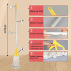 OFO Loop-End String Mop, Heavy Duty Commercial Industrial Mop with Extra Mop Head Replacement, 59 inch Handle for Floor Cleaning