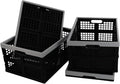 34-Liter Collapsible Storage Crates/Stackable Storage Container Basket, Set of 4
