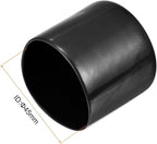 uxcell 5pcs Rubber End Caps 1 3/4"(45mm) ID Vinyl PVC Round Tube Bolt Cap Cover Screw Thread Protectors Black