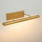 Brass Picture Light for Wall: 30" Hardwired Swing Arm Vintage Brushed Long Art Lighting over Pictures Frame - Decorative Gallery Portrait Painting Display Accent Light for Museum Artwork Bulb Included
