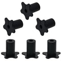 6pc Starlink Cable Grommet 5/8" Silicone Waterproof Wall Hole Pass Through Split Cable Bushings for TV Wire Ethernet Cord, Starlink Cable Routing Kit Accessories, 27.6mm/1.09" Ht, Black