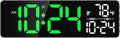 Large LED Digital Wall Clock with Date, Temperature, Auto-Brightness, Auto-DST | Big Digital Clock for Bedroom, Desk, Classroom, Living Room, Kitchen, Office, Gym, Farmhouse, Xmas Gift for Seniors