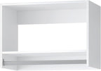 ROOMTEC 34.5" Tall Hanging Closet Unit, Modular Closet System with Hanging Rod, Wardrobe Organizer for Bedroom or Walk-in Closet, Wall Mounted, Customizable Clothes Storage Unit, White